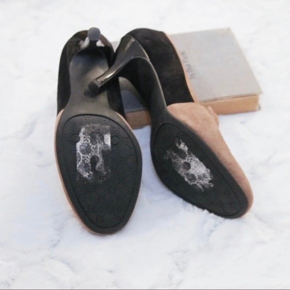 Franco Sarto colorblock suede heels - Picture 5 of 6